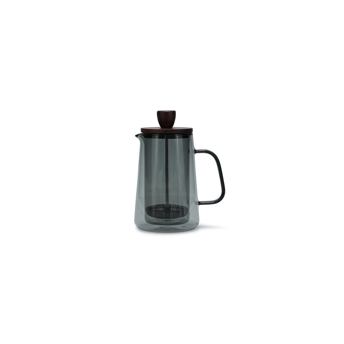 S|P Luma kaffekande i glas med filter og låg 35 cl – Grå – produktfoto