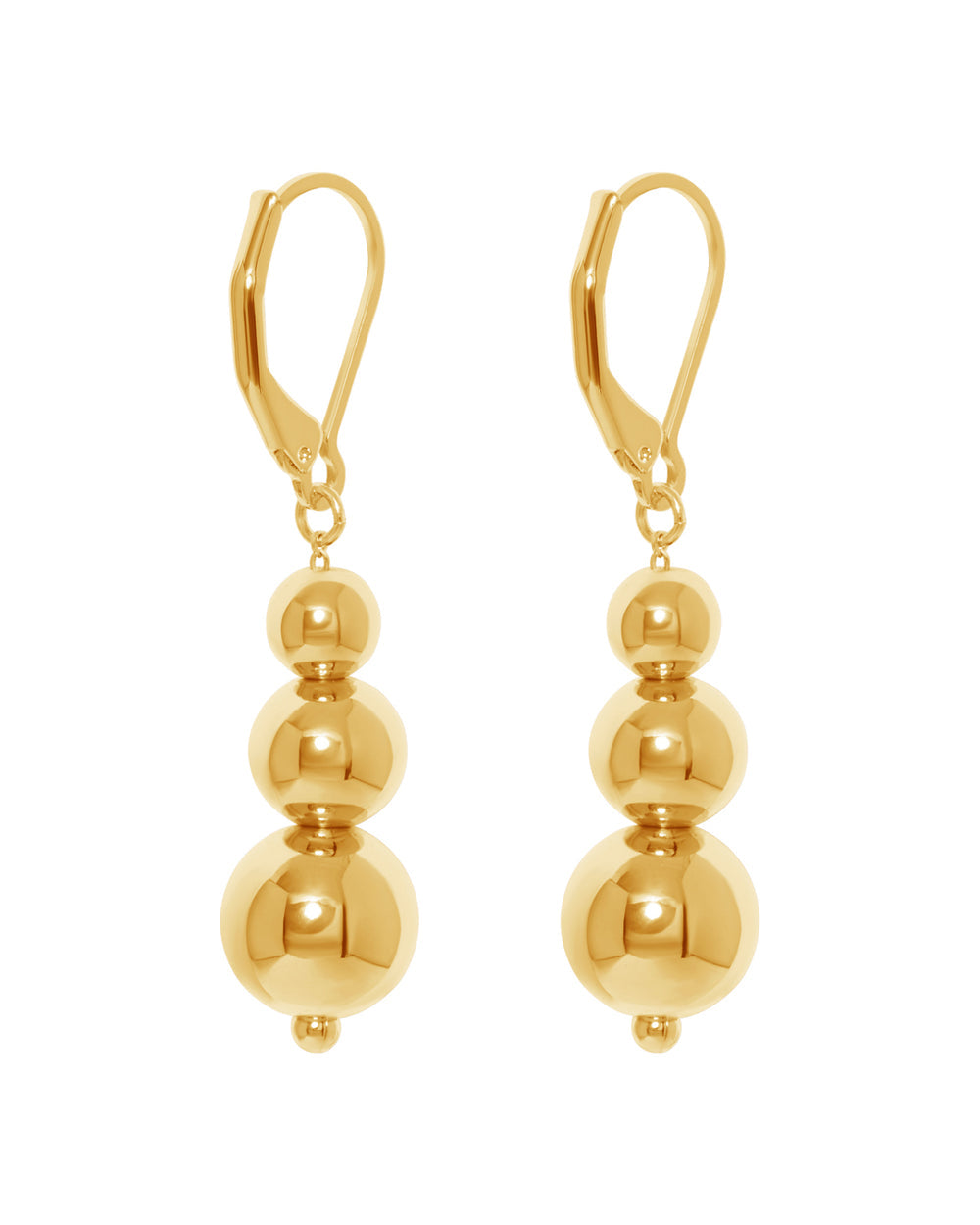 FRAU Bangkok Øreringe i Matt 18K Gold plated