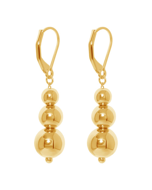 FRAU Bangkok Øreringe i Matt 18K Gold plated