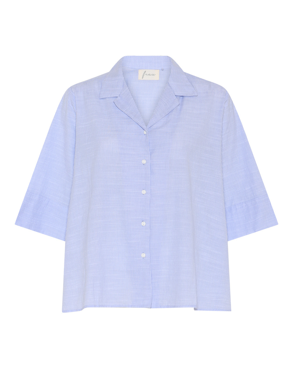 FRAU Berlin Kortærmet Skjorte i Baby Lavender Stripe