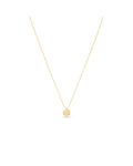 FRAU Coin Lang Halskæde i Matt 18K Gold plated