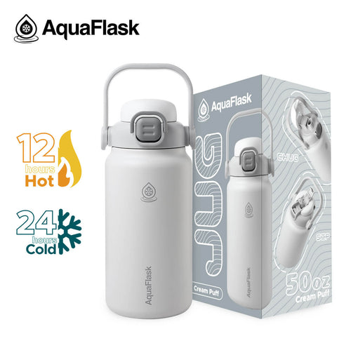 Aquaflask Jug 1500 ml stor drikkedunk i Cream Puff