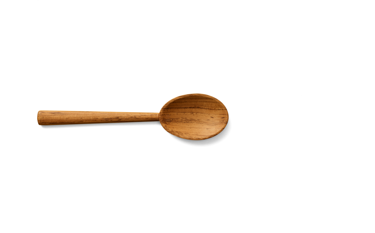 Kampmanns serveringsske i teak, 30 cm