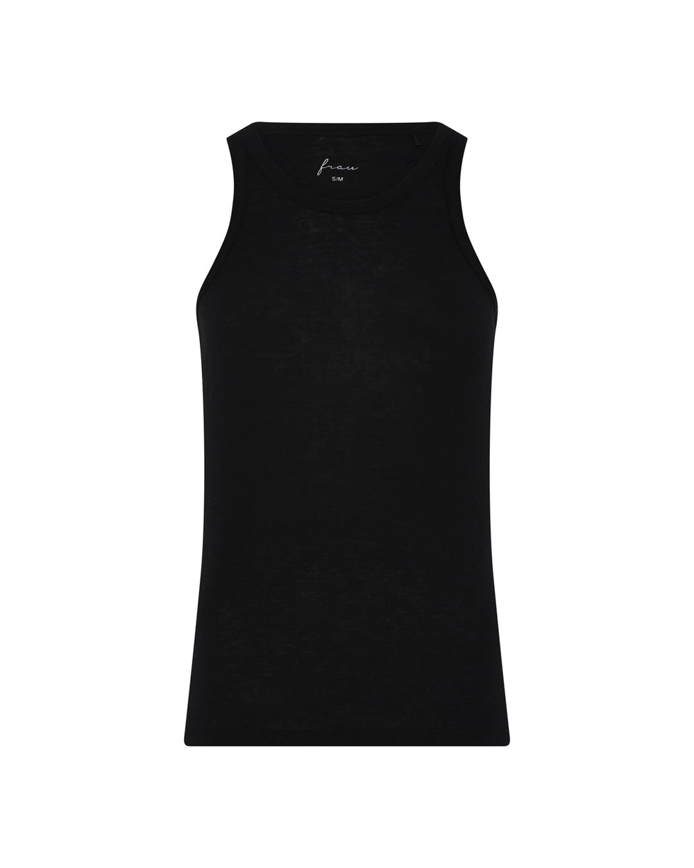 FRAU Lucca Cashmere Tanktop i Black størrelse L/XL