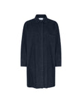 FRAU Lyon Lang Denim Skjorte i Dark blue denim