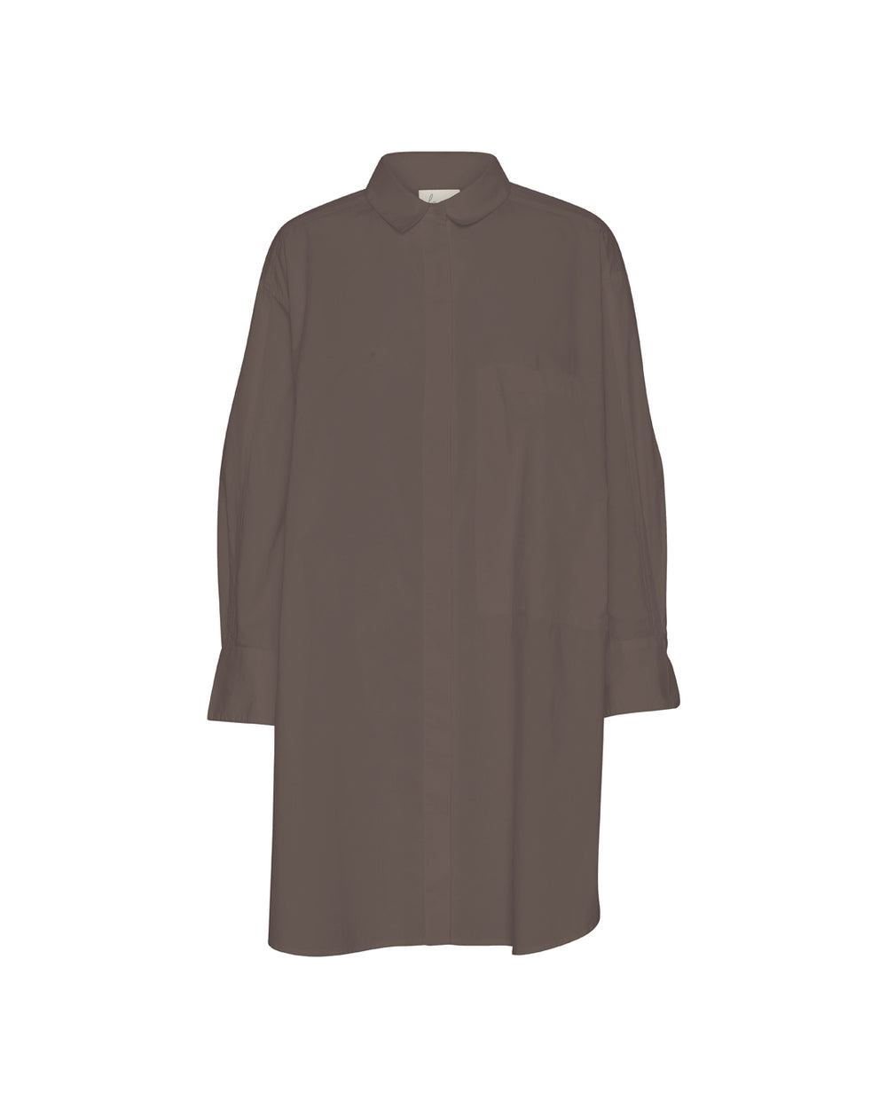 FRAU Lyon Lang Skjorte i Coffee Quartz