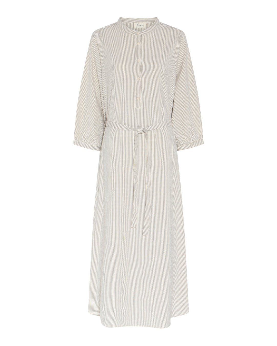 FRAU Madrid Kjole – Tapioca Coffee Stripe – billede 2