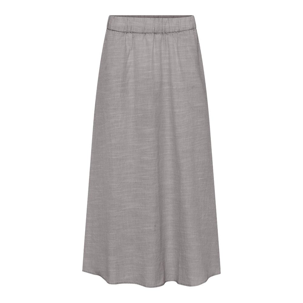 FRAU Melbourne Ankel Nederdel i Coffee Quartz Stripe