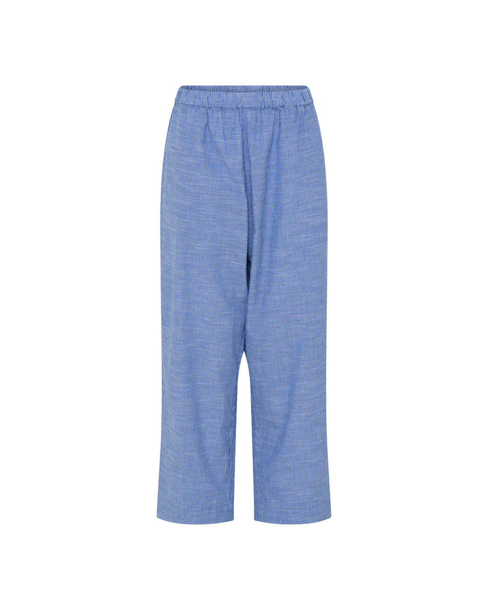 FRAU Melbourne Ankelbukser i Medium Blue Stripe størrelse M