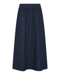 FRAU Melbourne Denim Ankle Skirt - Dark Blue Denim
