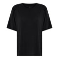 FRAU Orlando oversized cashmere t-shirt med rund hals – farve sort