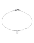 FRAU Oval Forsølvet Armbånd i Silver plated