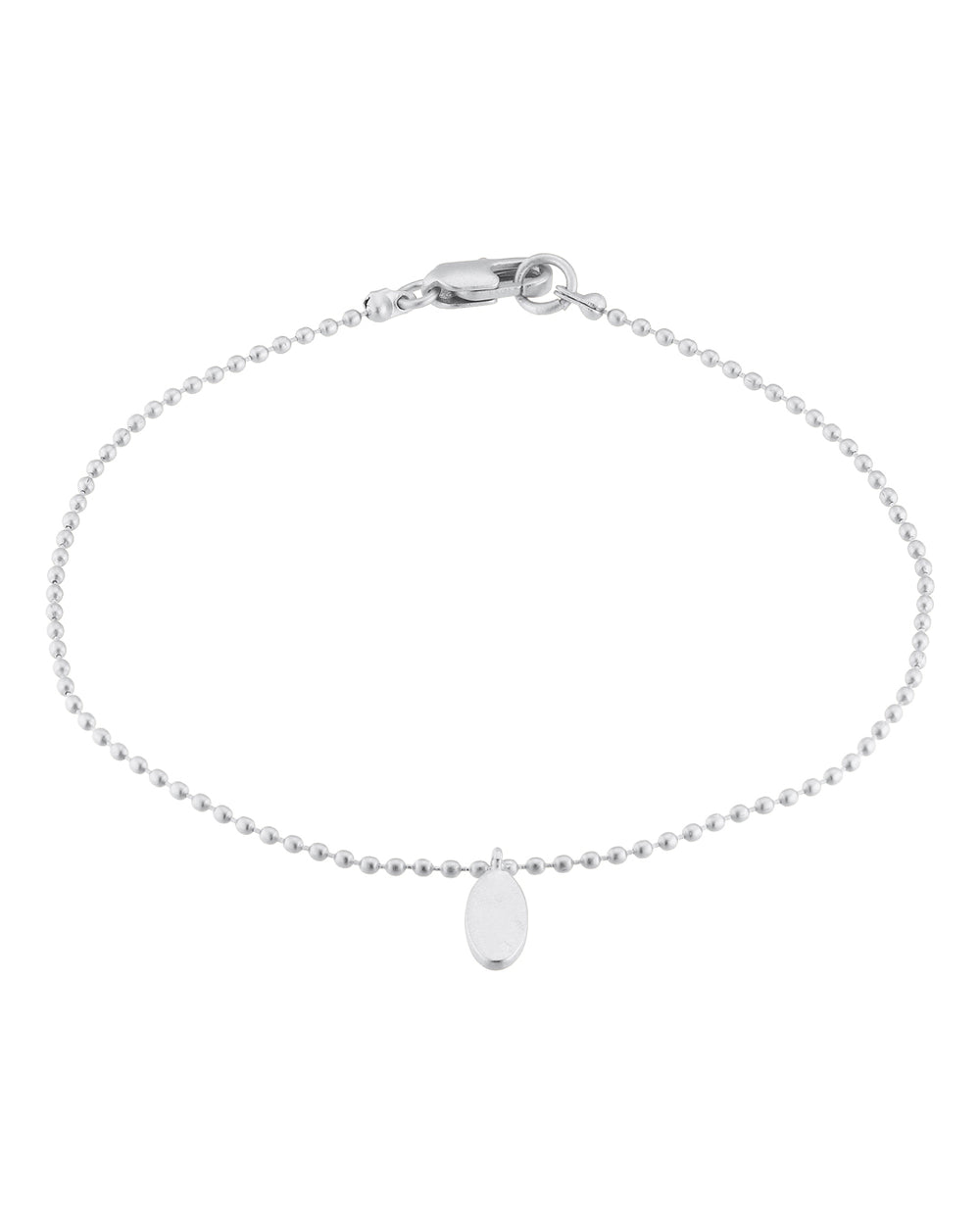 FRAU Oval Forsølvet Armbånd i Silver plated