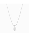 FRAU Oval Forsølvet Halskæde i Silver plated