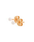 FRAU Pearl Forgyldt Ørestikker i Matt 18K Gold plated