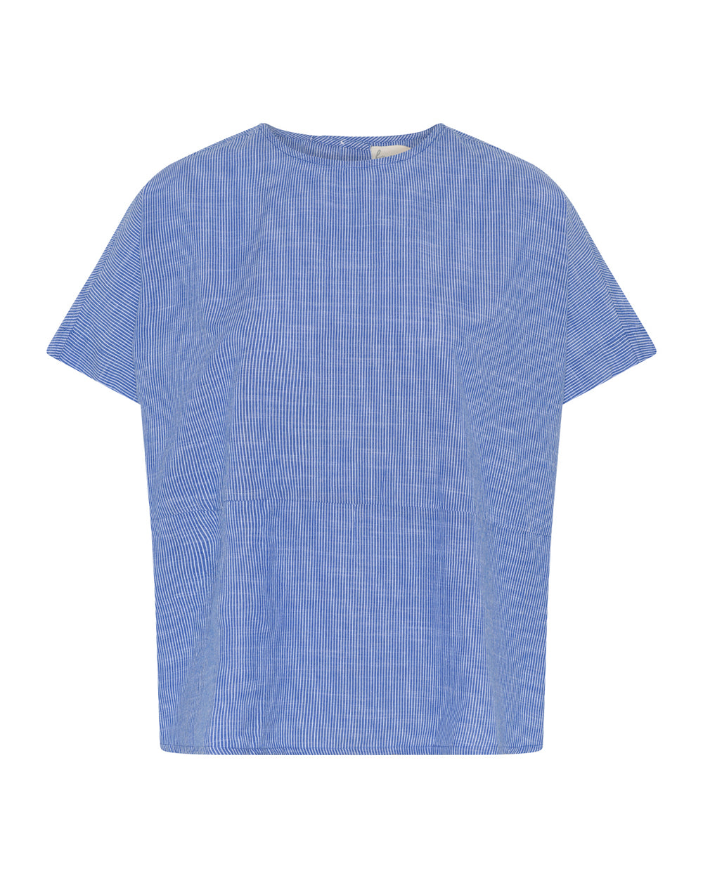FRAU Rome Top i Medium Blue Stripe