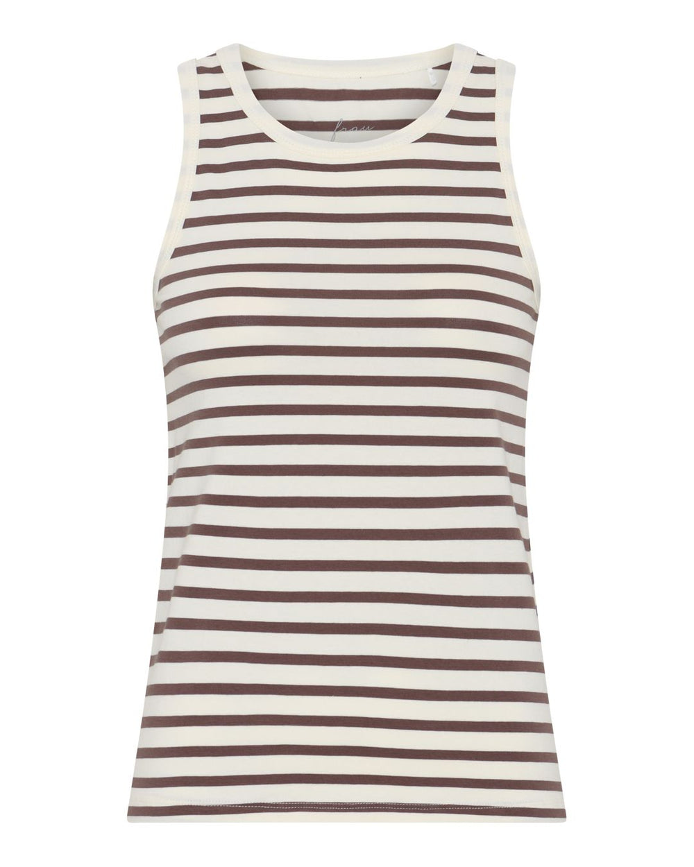 FRAU San Diego Tank Top i Coffee Quartz Stripe