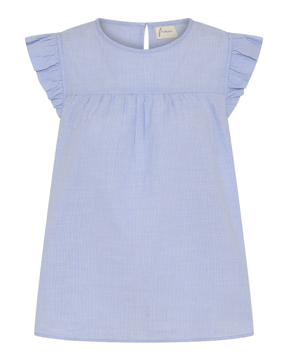 FRAU Stockholm ærmeløs top i Baby Lavender Stripe