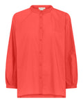 FRAU Tokyo Kort Skjorte i Hot Coral