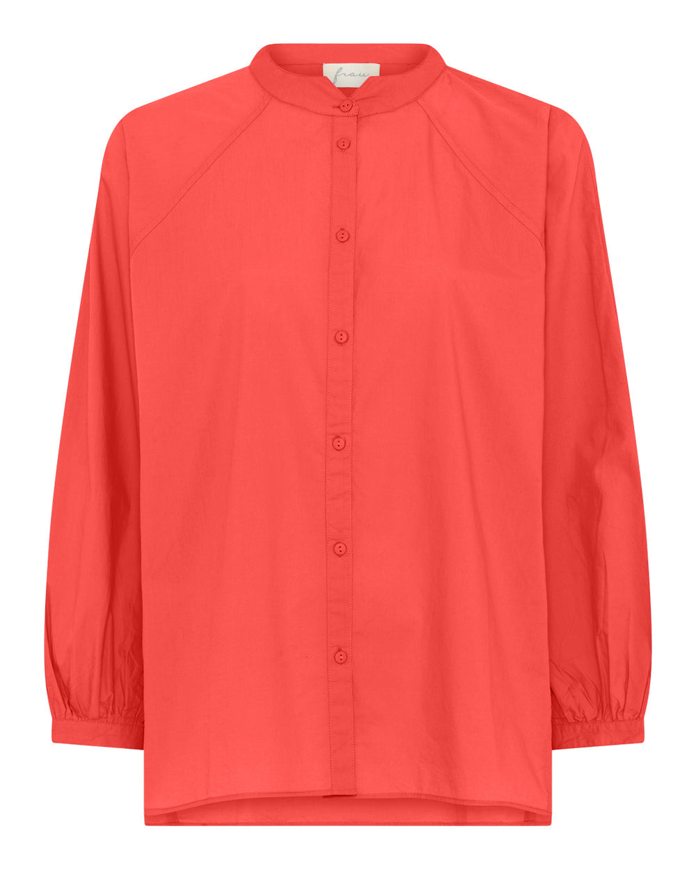 FRAU Tokyo Kort Skjorte i Hot Coral