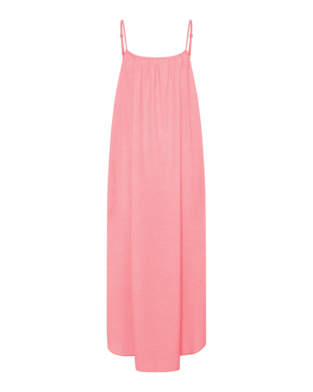 FRAU Vancouver Stropkjole i Hot Coral Stripe
