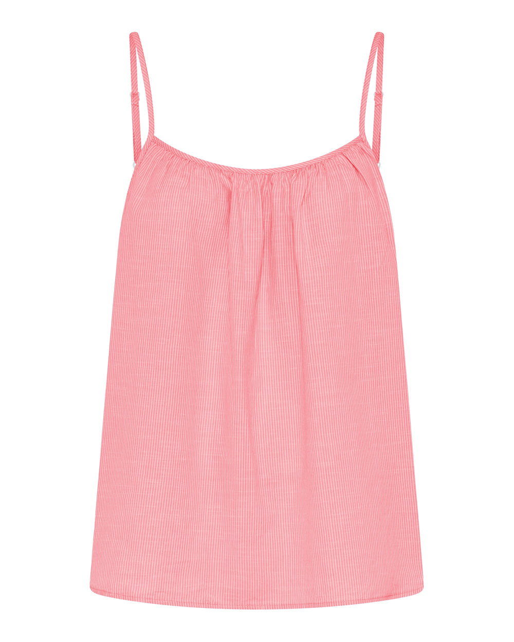 FRAU Vancouver Strop Top i Hot Coral Stripe