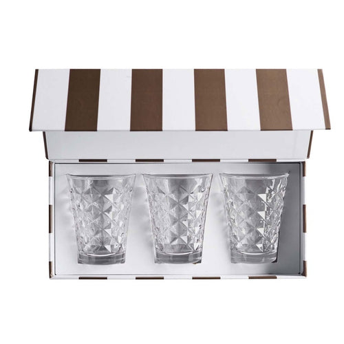Facet stage i klar glas - 3 stk fra Tine K Home hos Ebelhus