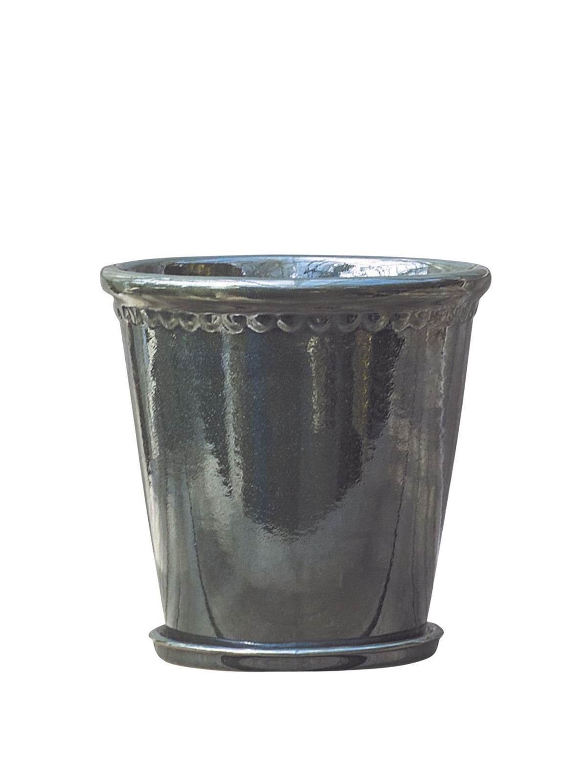 Lacepot krukker i dark green – sæt med 3