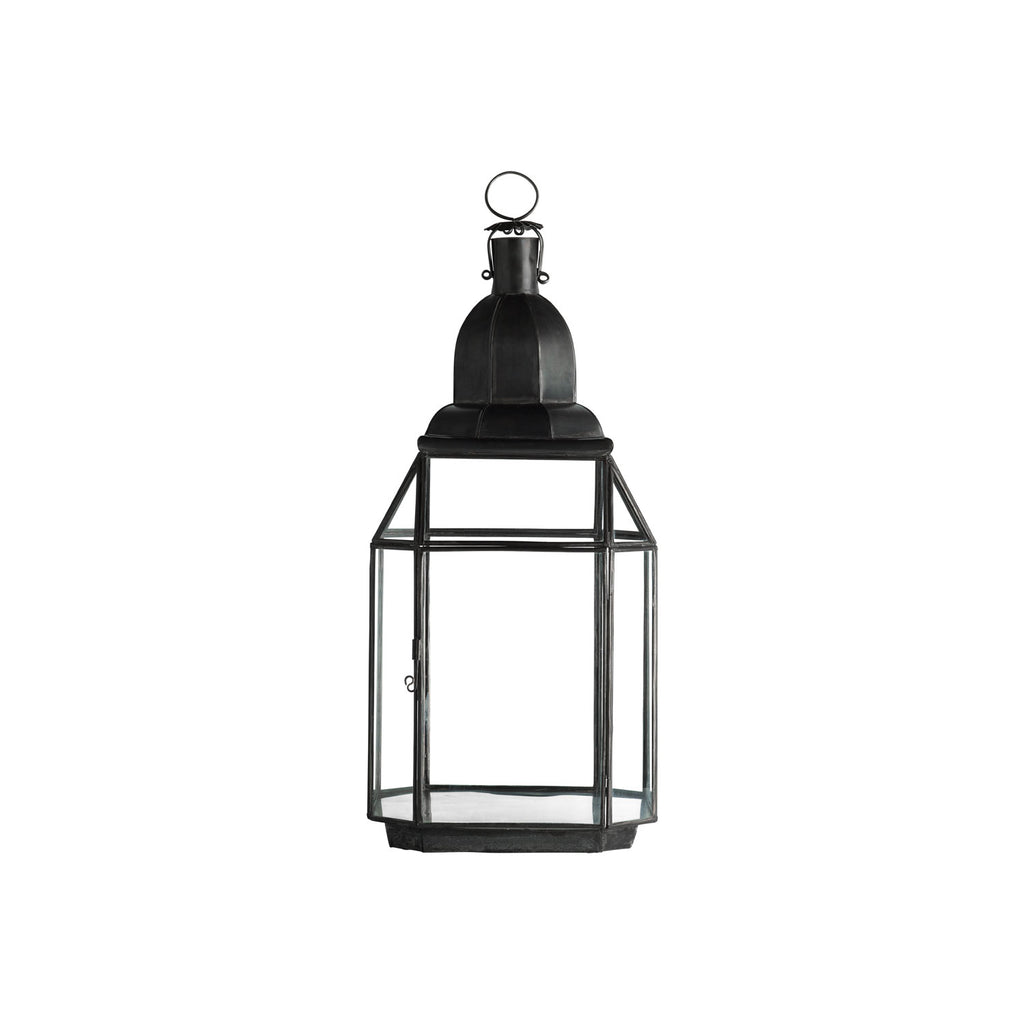 Tine K Home Lanocta ottekantet gulvlanterne i oxideret messing, H 60 cm