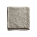 Tine K Home Lida plaid i bone (råhvid) hør, 145 x 260 cm – plaid, dug eller gardin
