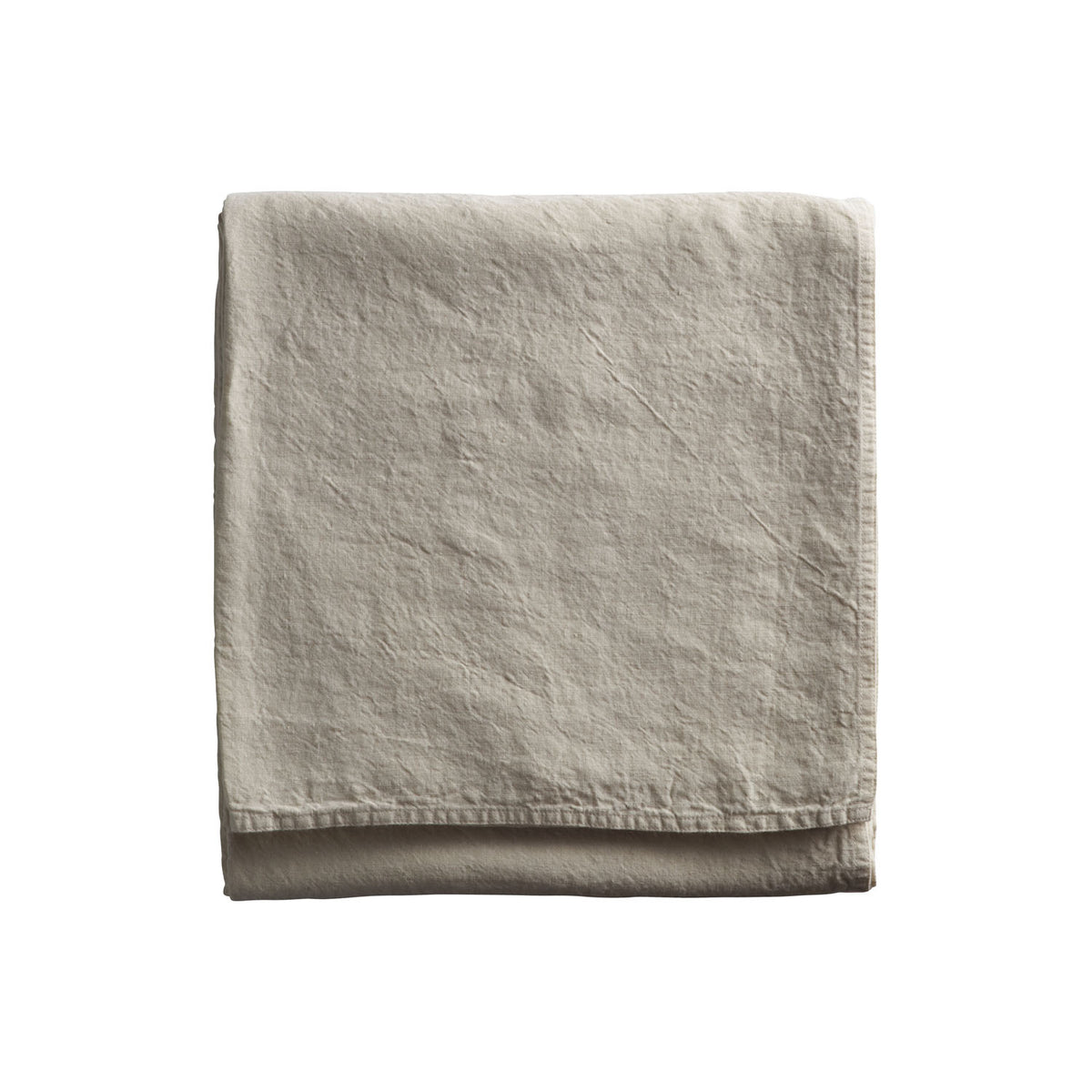 Tine K Home Lida plaid i bone (råhvid) hør, 145 x 260 cm – plaid, dug eller gardin