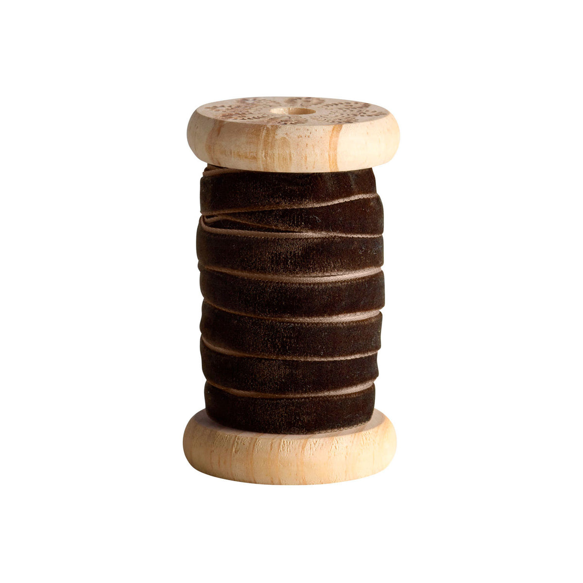 Velourbånd 1 cm x 5 m – mocca
