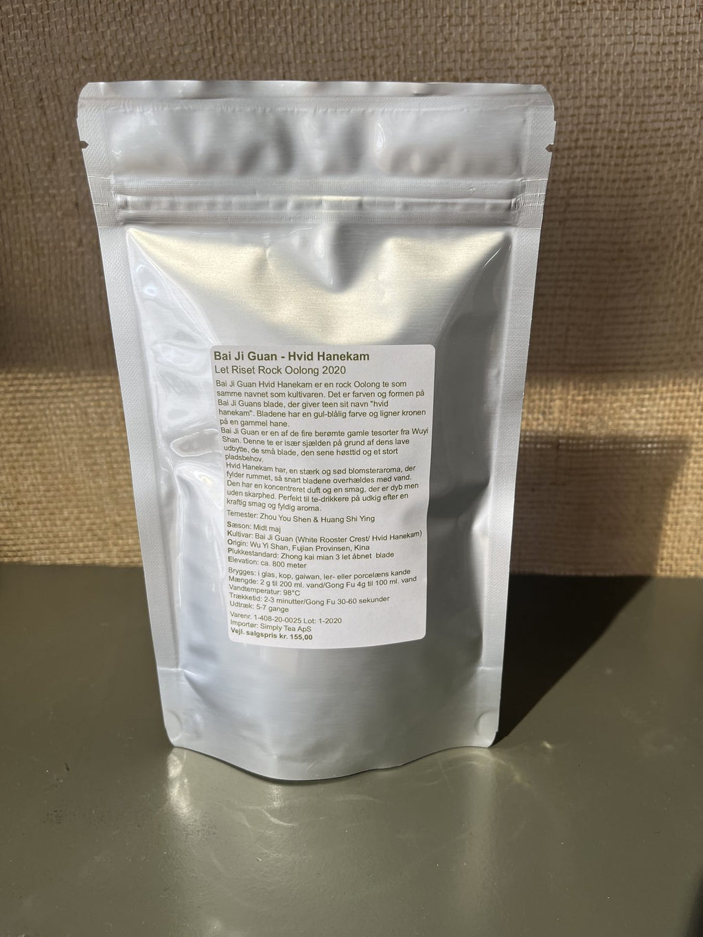 Aged Bai Ji Guan – Hvid Hanekam 2020 – oolong 25 g – produktfoto
