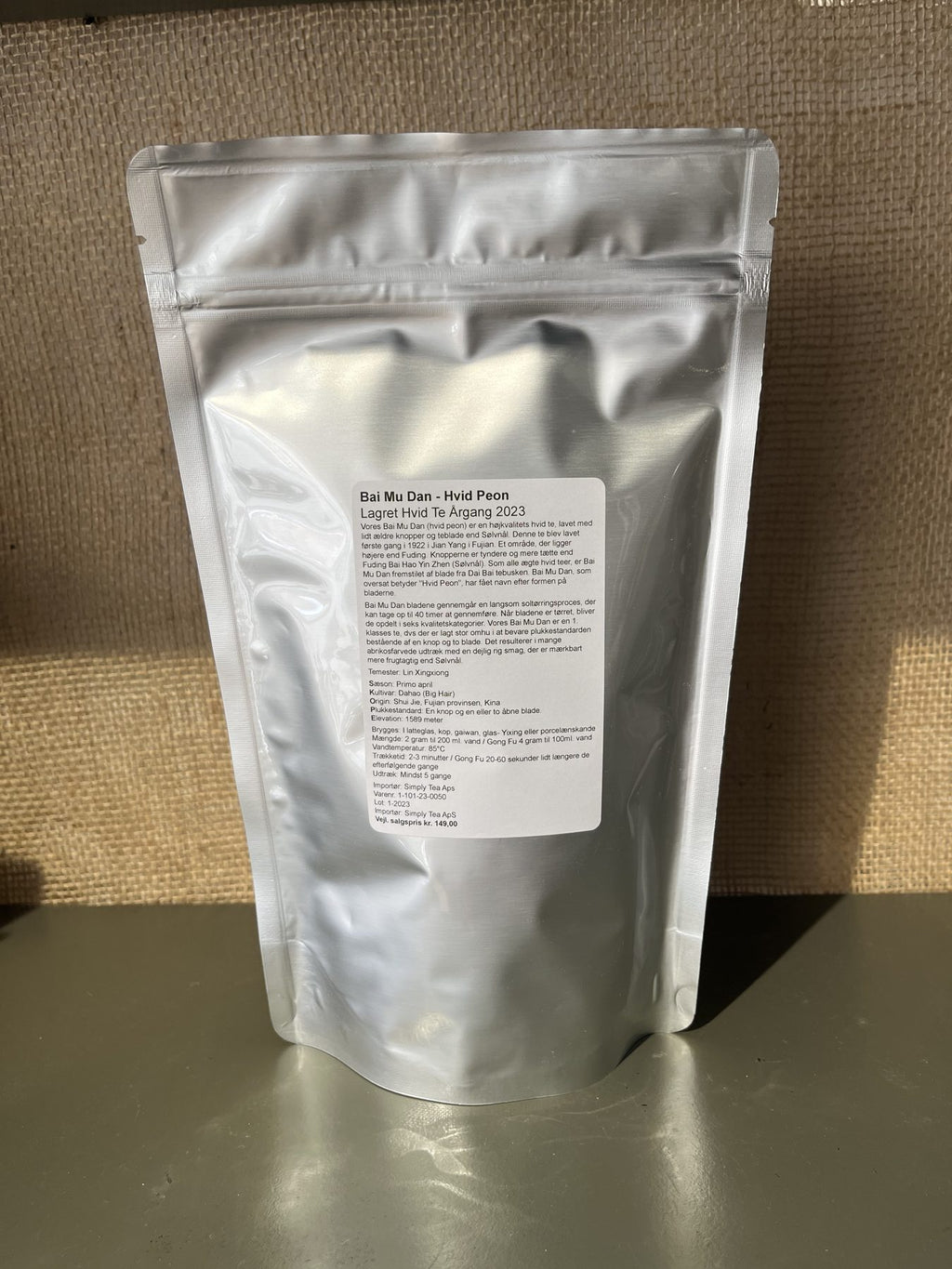 Bai Mu Dan 2023 – hvid te 50 g – produktfoto