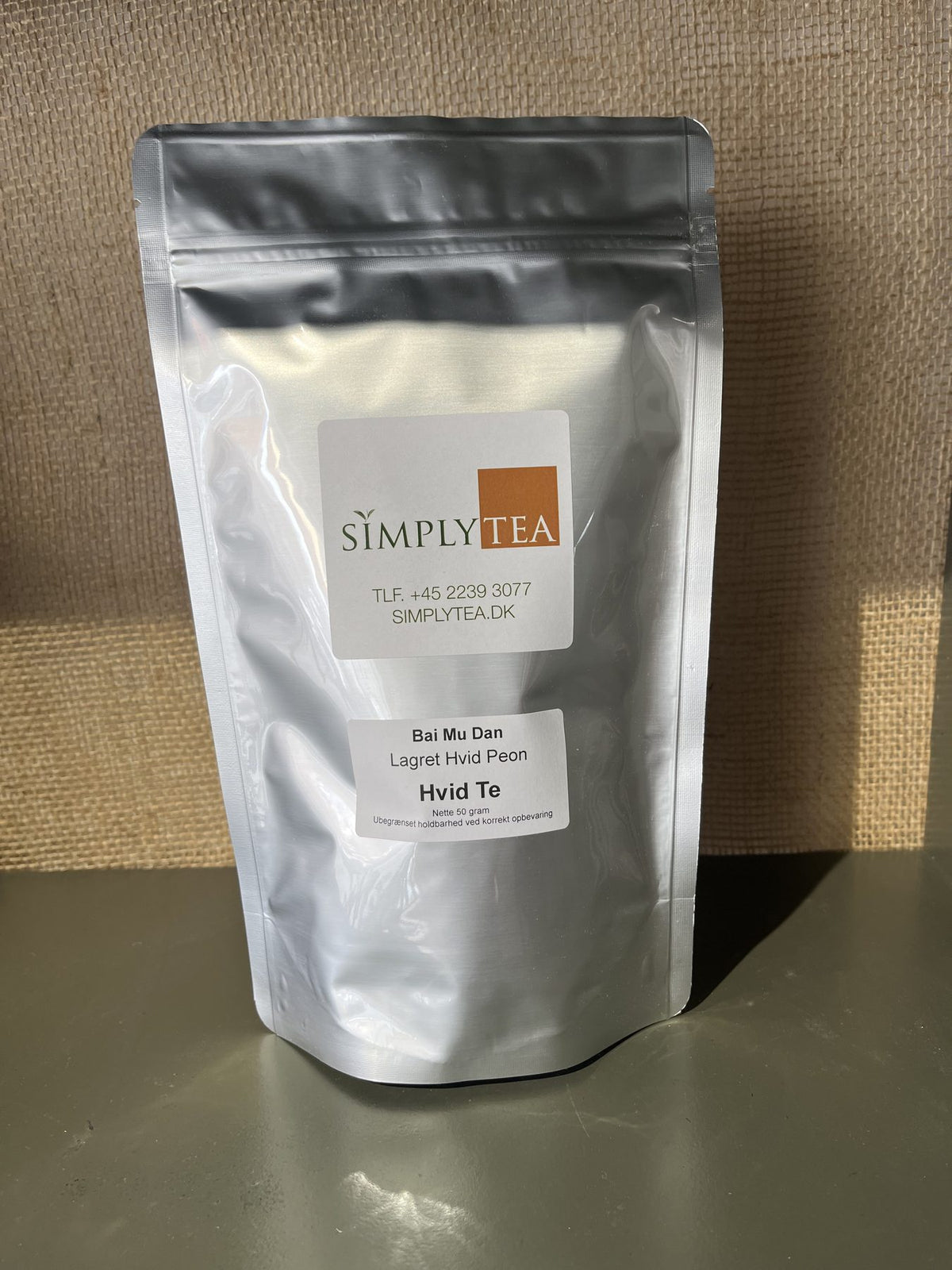 Bai Mu Dan 2023 – hvid te 50 g – produktfoto