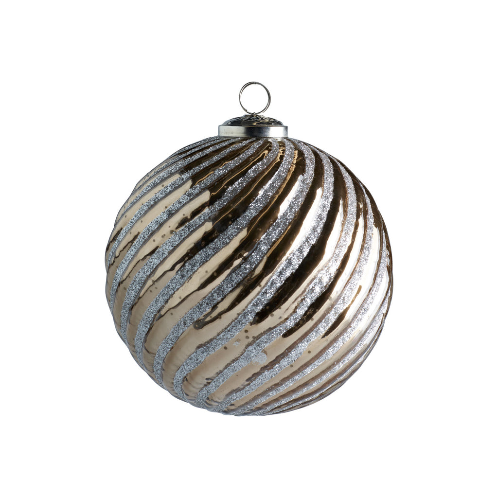 Julekugle Ø 15 cm – caramel