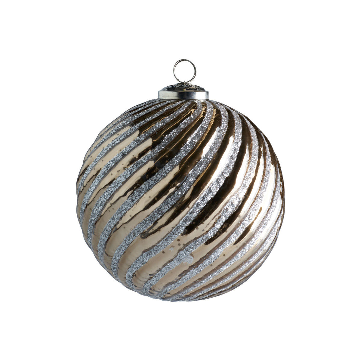 Julekugle Ø 15 cm – caramel