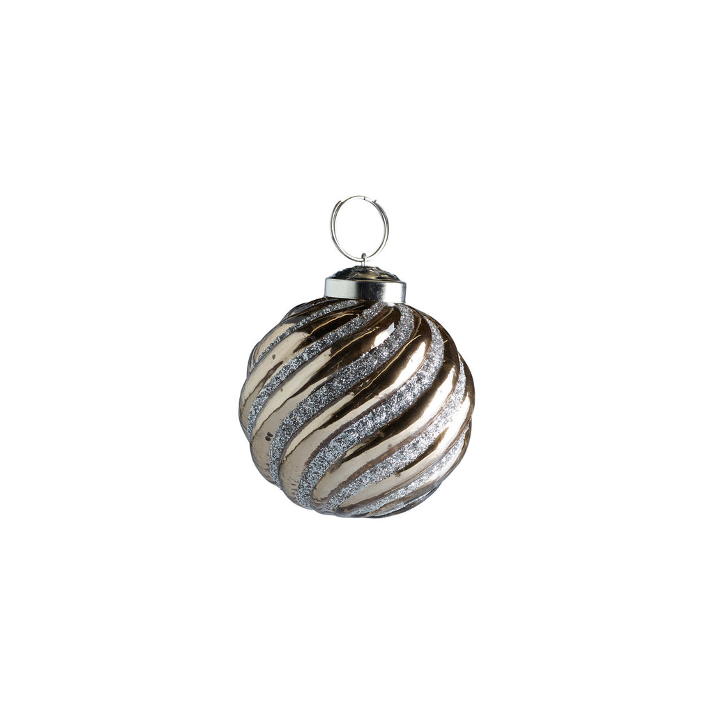 Julekugle Ø 7,5 cm – caramel