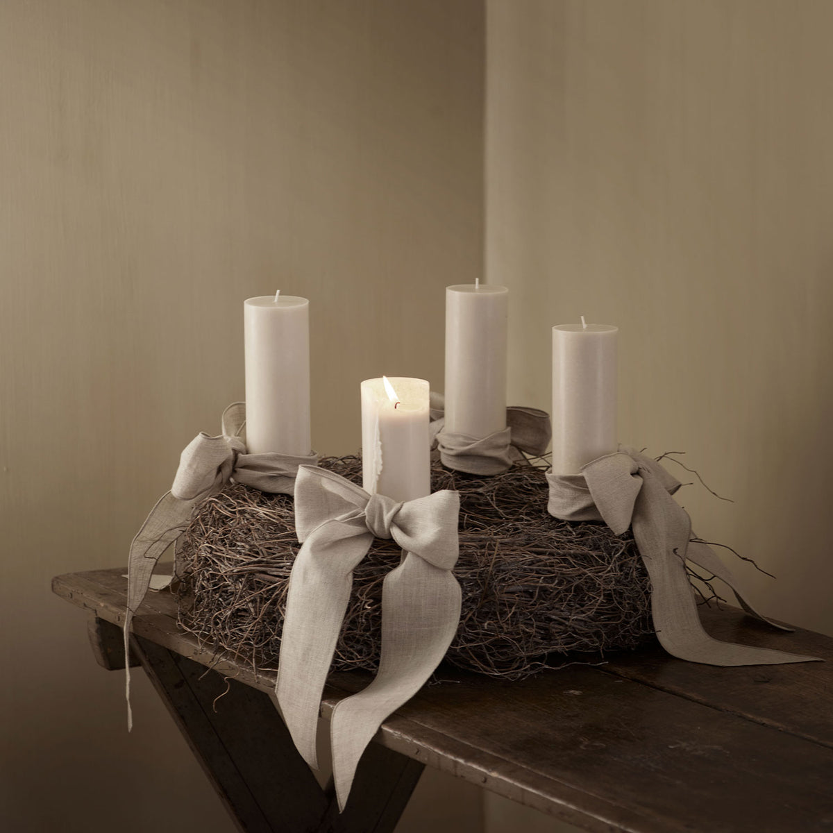 Hørbånd 8 cm x 5 m – natur