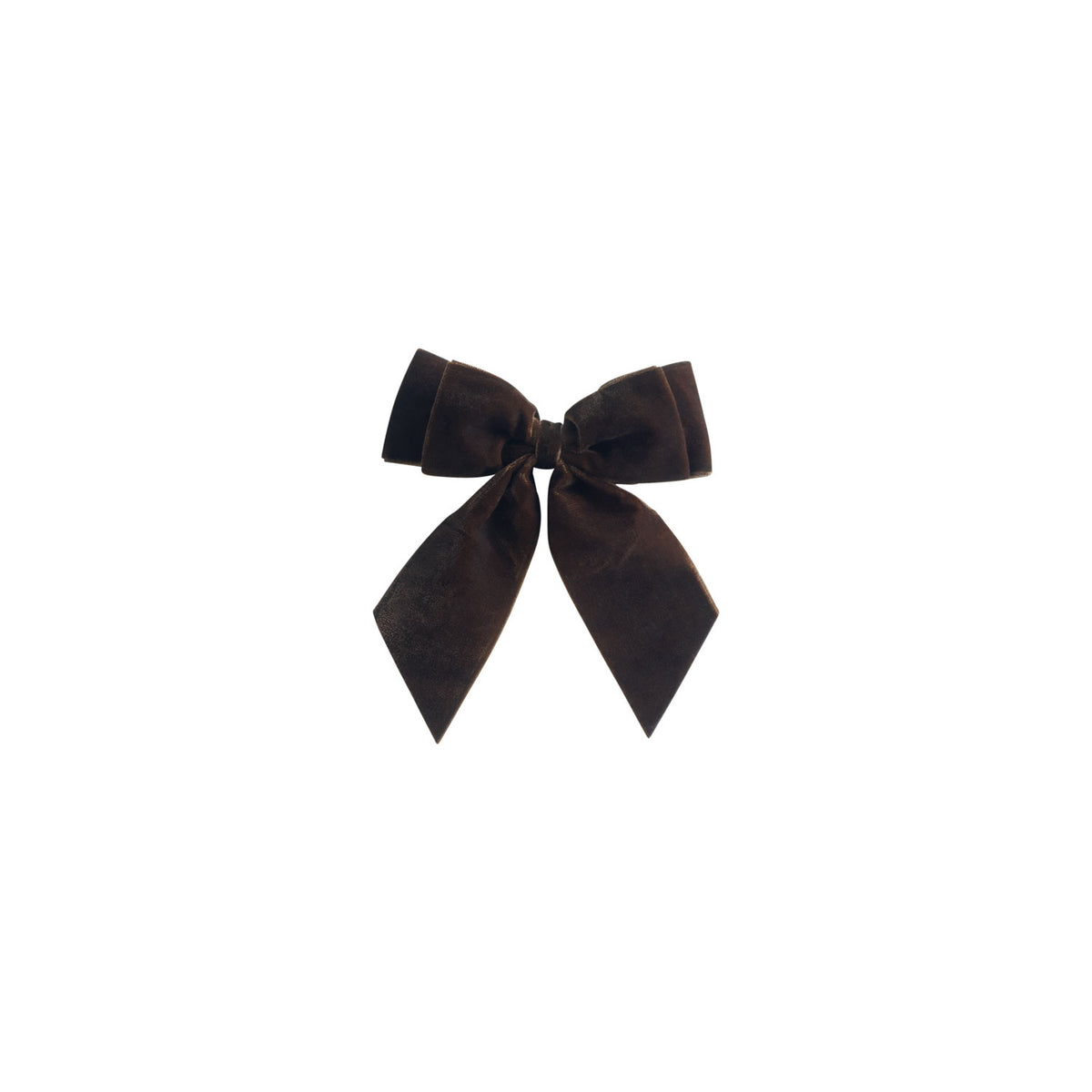 Julesløjfe i velour 15 x 13 cm – mocca