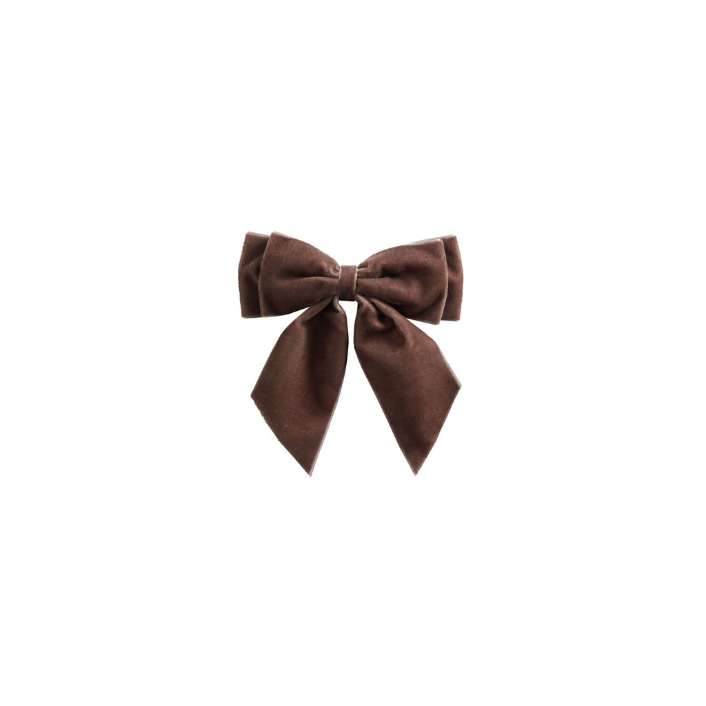 Julesløjfe i velour 15 x 13 cm – wine